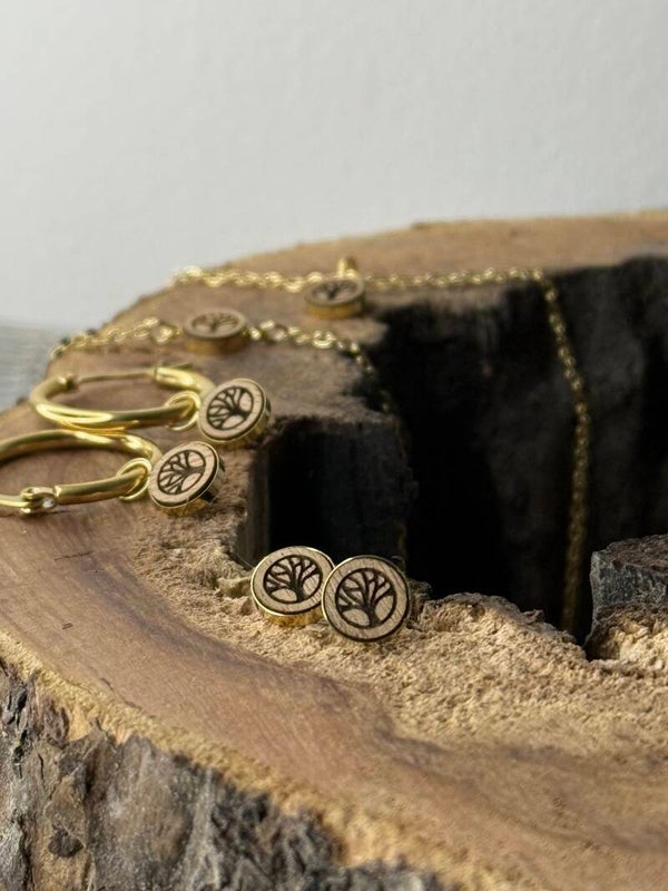 Set Nature Collection Kette, Armband und Ohrstecker