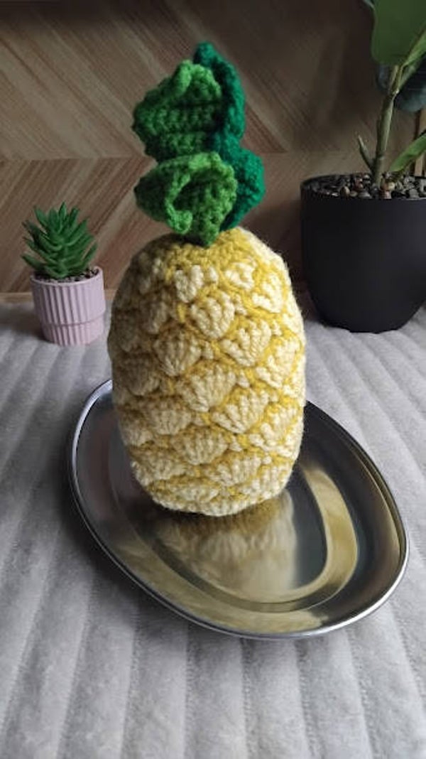 Ananas au crochet – Dinette enfant 🍍