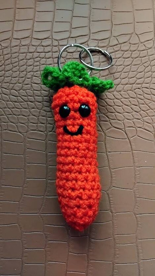 🥕 Porte-clé Carotte au Crochet