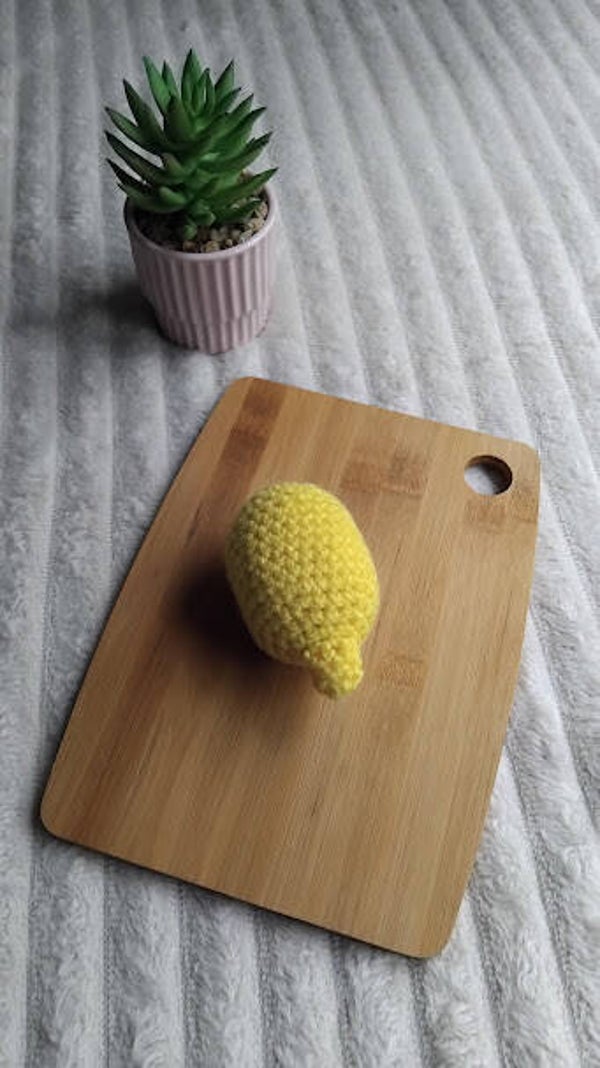 Citron au crochet – Dinette enfant 🍋