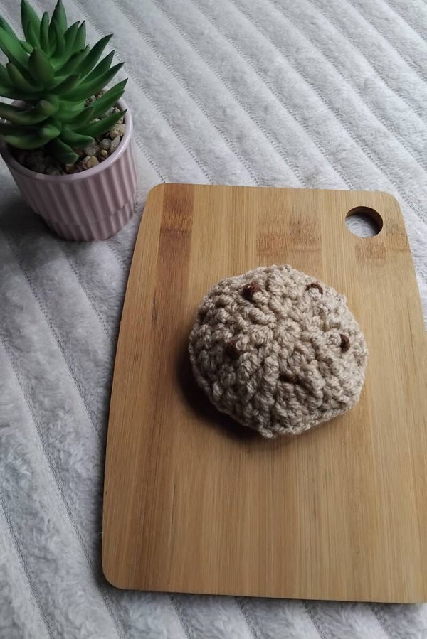 Cookie dinette crochet – Biscuit au crochet fait main pour enfant