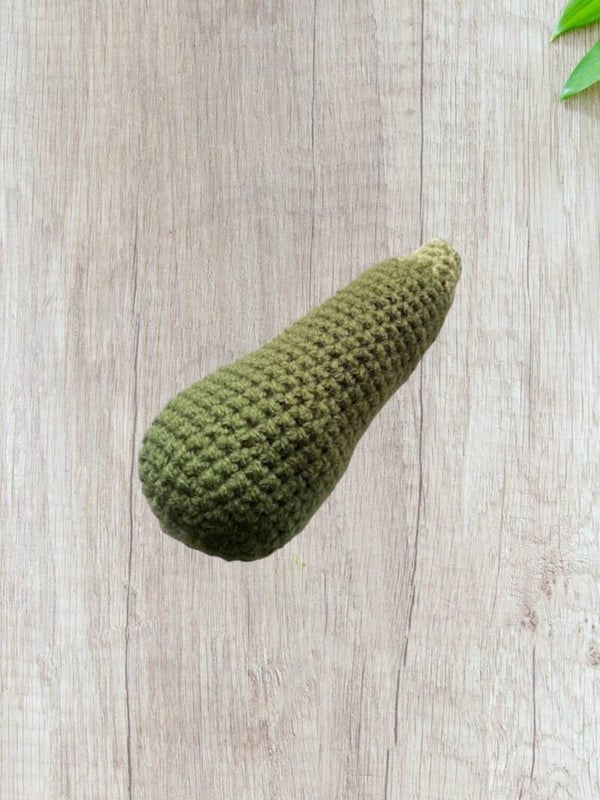 Courgette au crochet – Dinette enfant 🥒