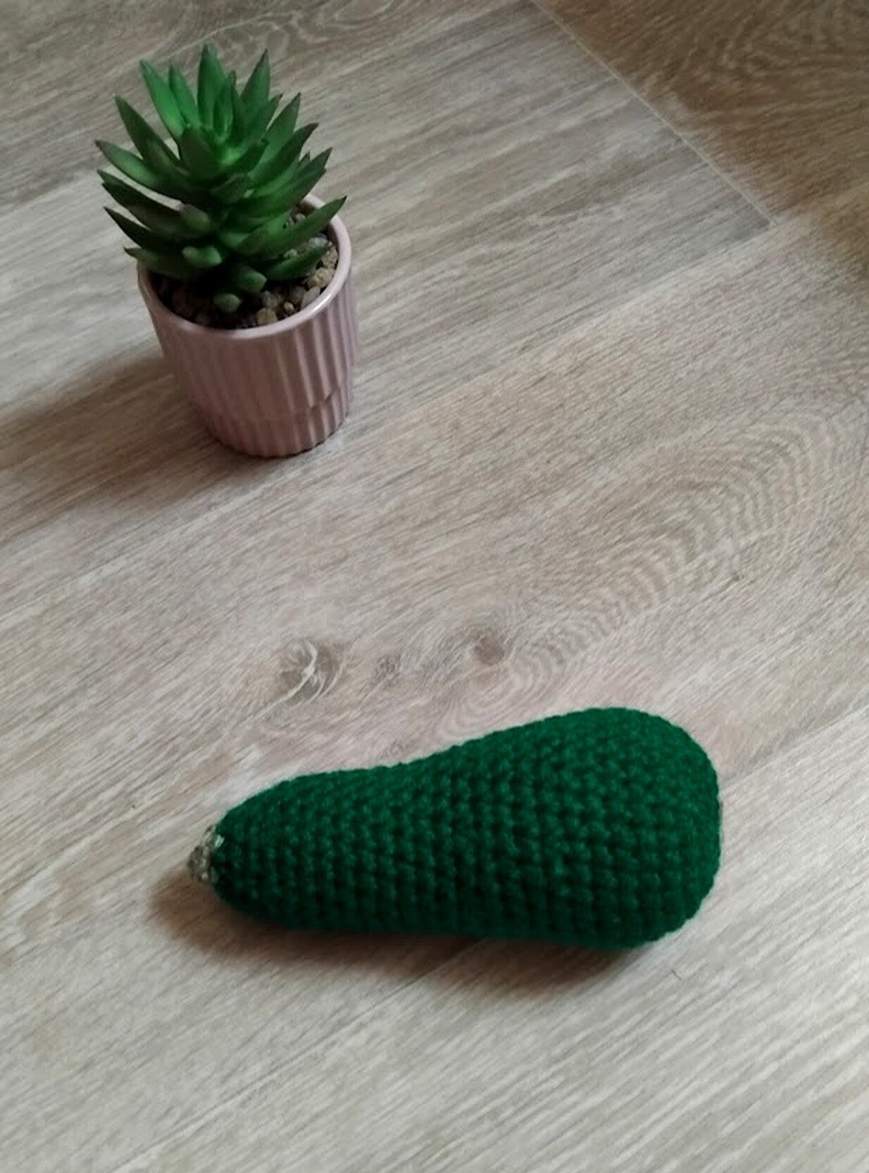 Courgette au crochet – Dinette enfant 🥒