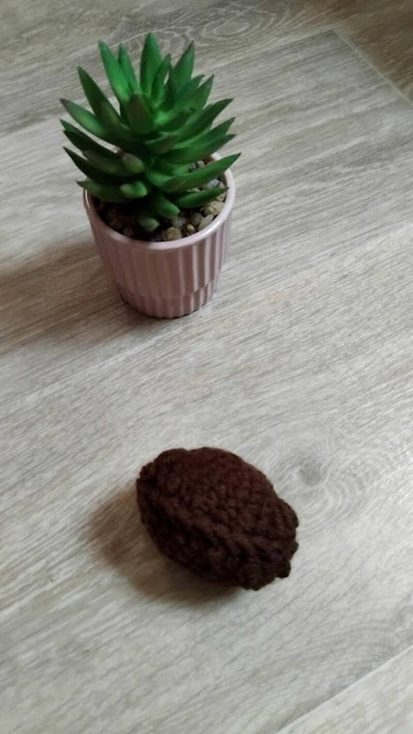 🥜Noix en crochet – Jouet éducatif Montessori fait main pour dinette enfant