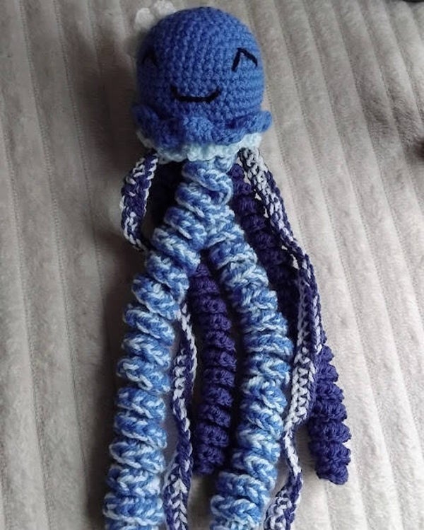 🐙 Pieuvre au Crochet – Amigurumi Fait Main