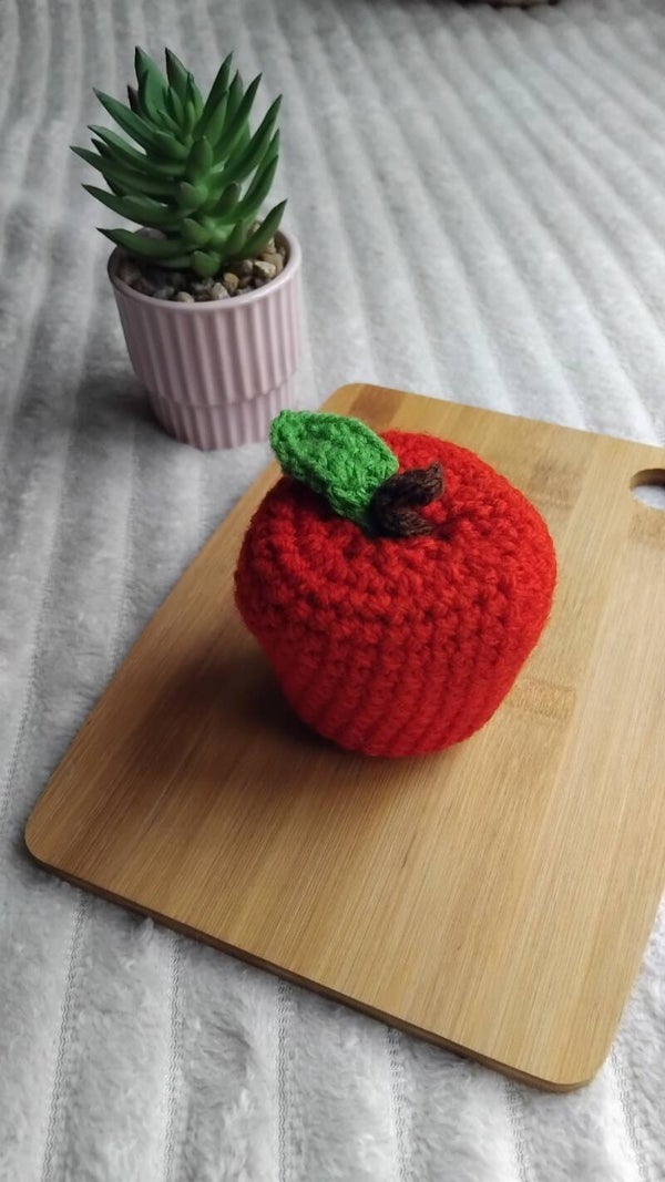 Pomme au Crochet – Dinette Enfant 🍎