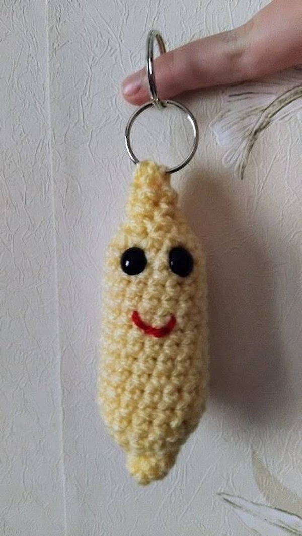 🍌 Porte-clé Banane au Crochet