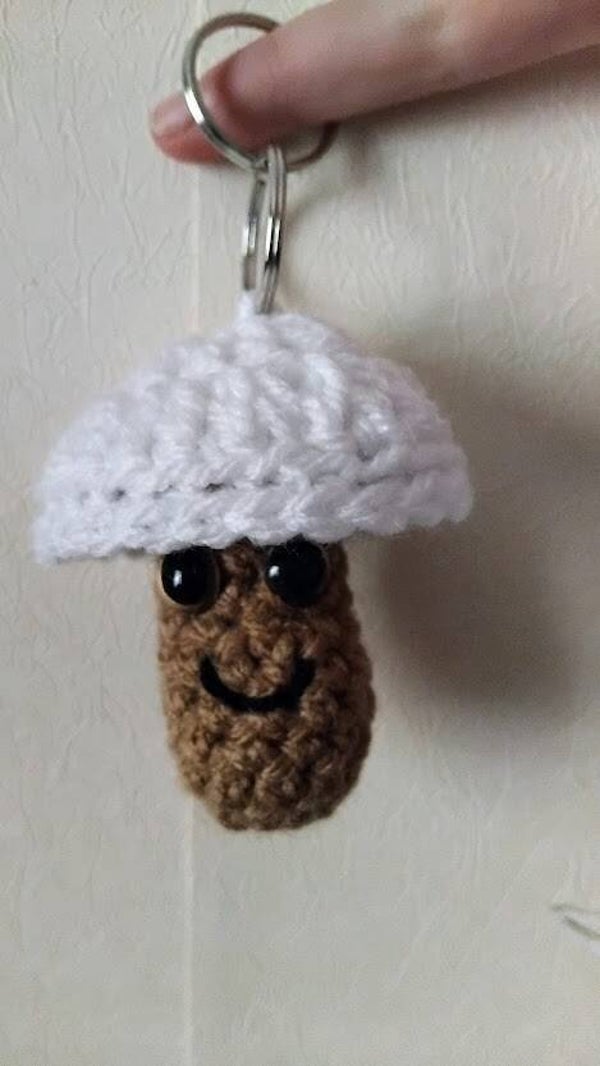 🍄 Porte-clé Champignon au Crochet