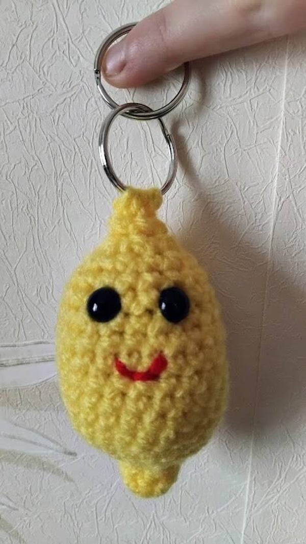 🍋 Porte-clé Citron au Crochet