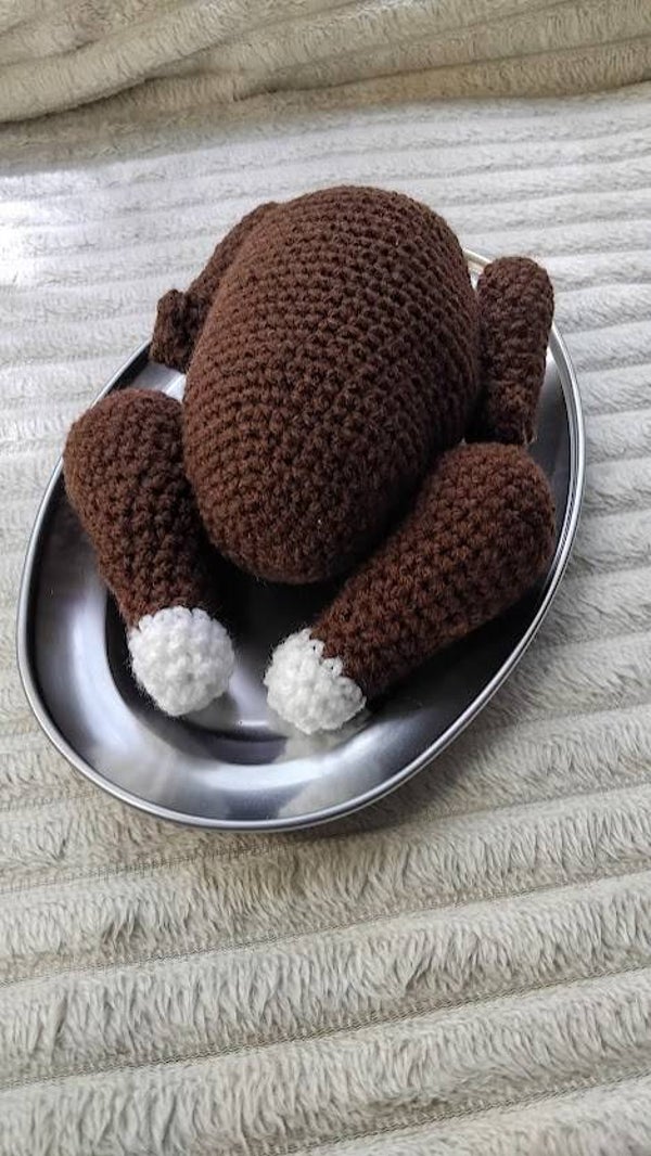 Poulet Rôti au Crochet – Jouet Dinette Fait Main pour Enfant