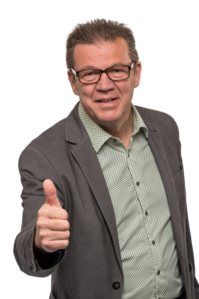 Andreas Wüthrich päsentiert seinen Dienst an Kunden