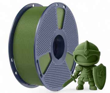 Nieuwe Kleur! 3d filament PLA 1kg Olijf groen matt Olive groen 1,75mm