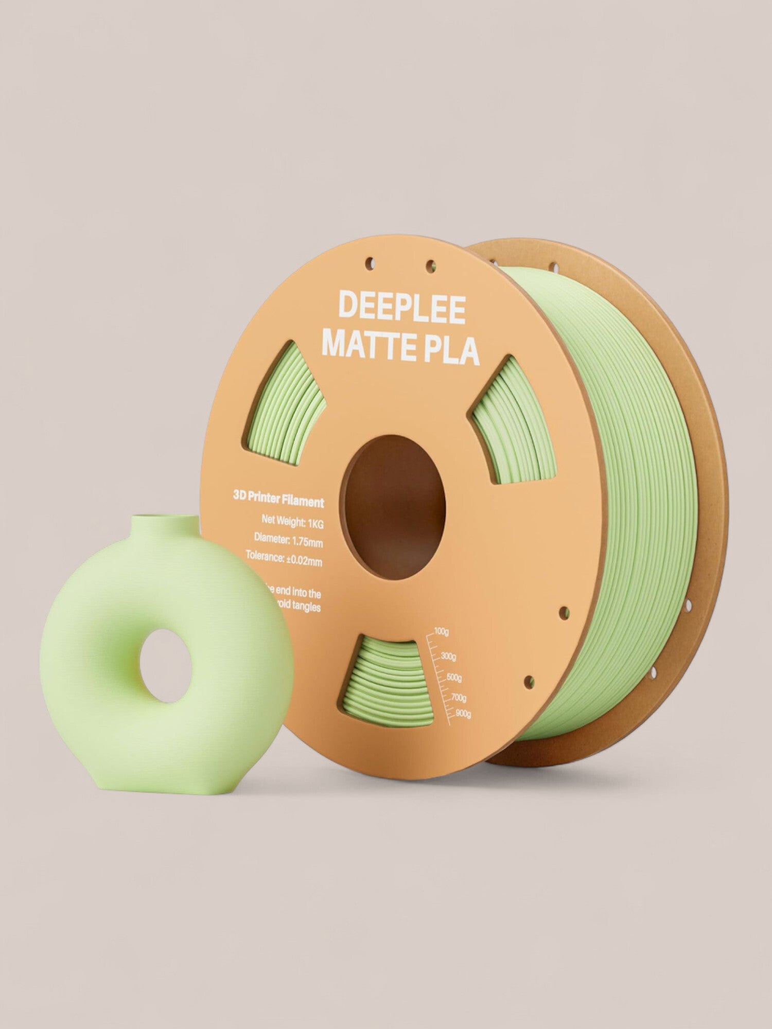 PLA Matte filament Mint Groen 1,75 mm, 1kg rol