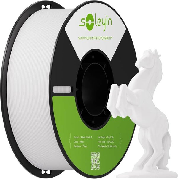 Creality Soleyin Ultra PLA-filament 1,75 mm, 1kg, Wit Matt