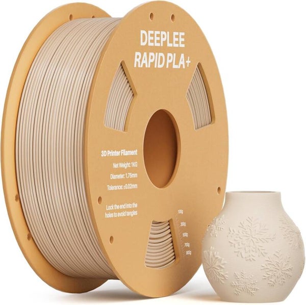 Deeplee PLA beige 3d filament hout kleur,  1kg, 1,75mm Mat beige
