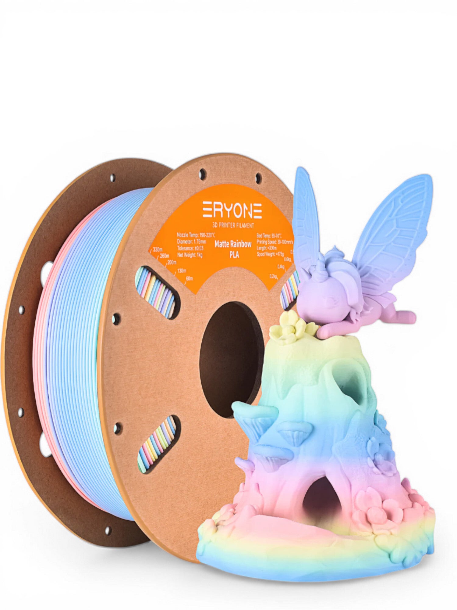 Eryone Rainbow Matte PLA Macaron / Gradient 1.75mm 1kg