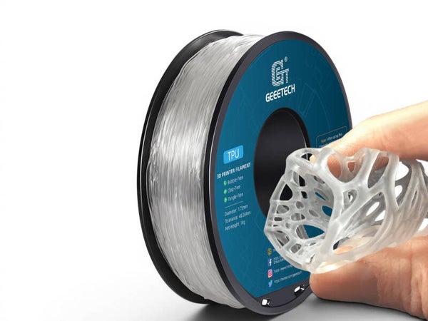 Geeetech TPU filament 1kg Transparant flexi 3d rubber flexy filament
