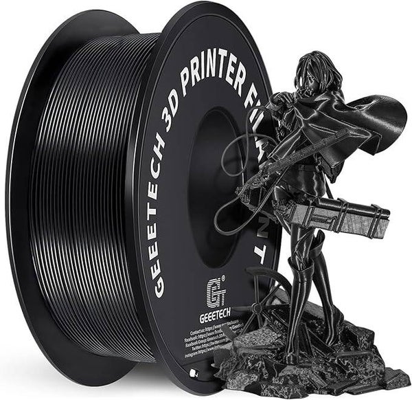 GEEETECH PLA Silk Zwart Filament 1 kg 3D-printer 1,75mm
