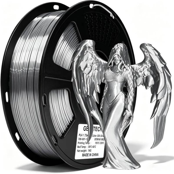 GEEETECH PLA Silk Zilver 1kg 3d printer/ pen filament 1,75mm -Silver PLA