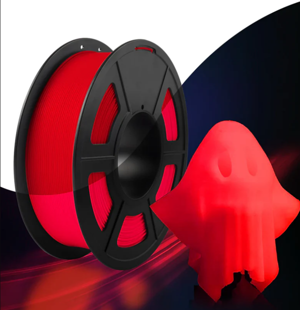 Jayo Filament PLA Luminous, Rood, Glow in The Dark 1.1kg Red