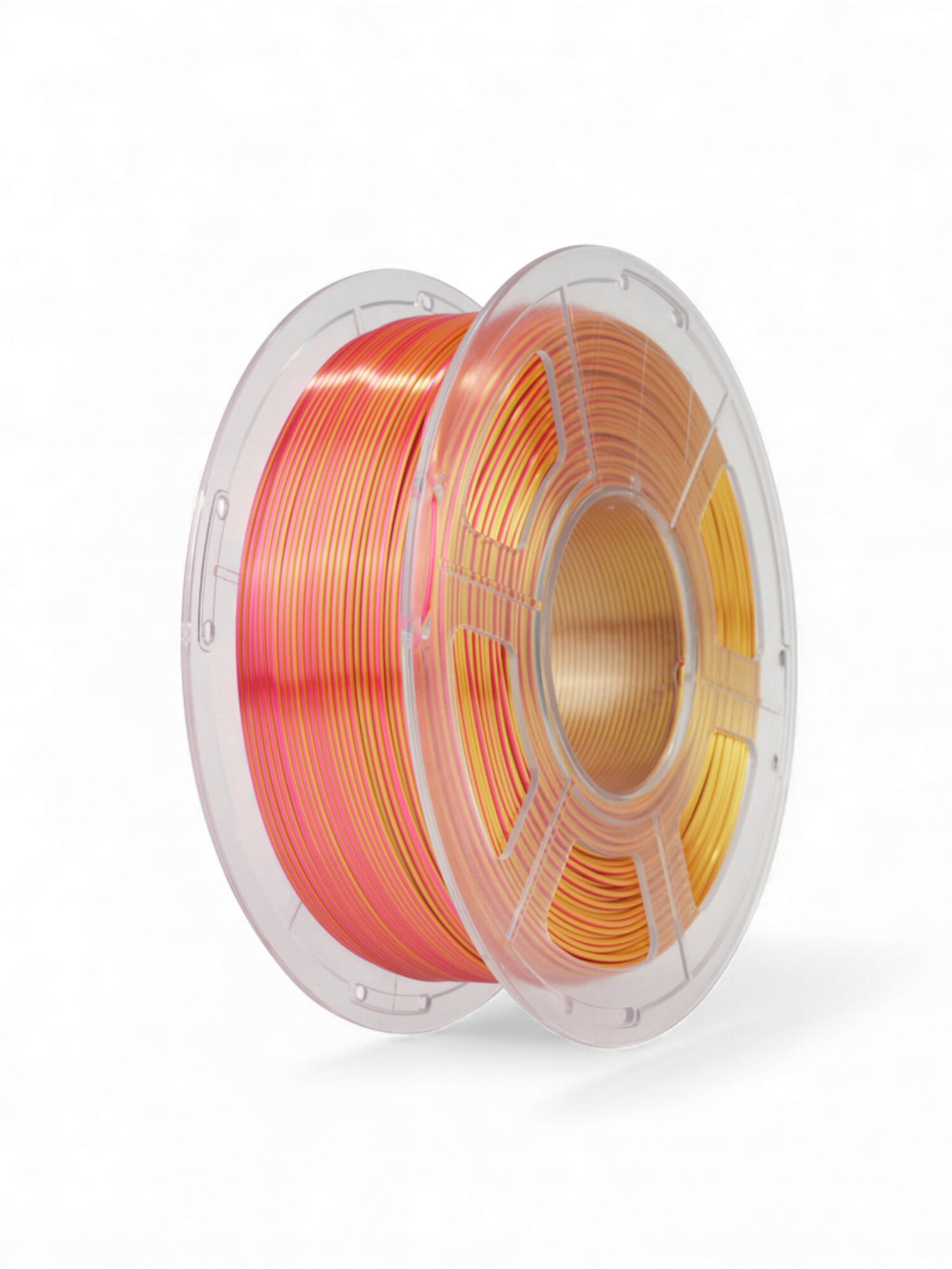 Silk PLA 3d filament 1.1kg, dubbele kleur rood -goud 1,75mm Jayo Red Gold