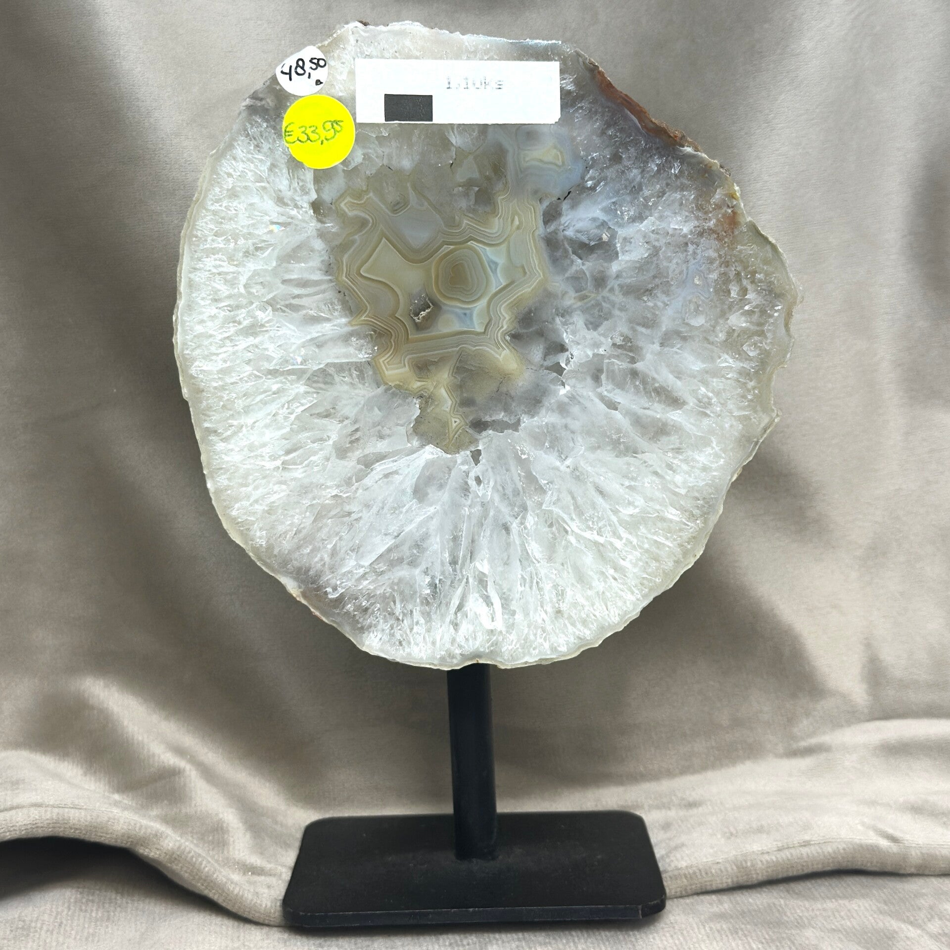 Wit agaat op standaard