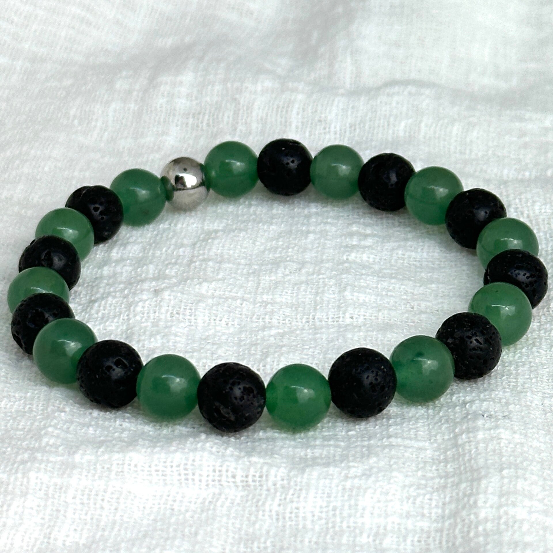 Armband mix Lavasteen & Aventurijn