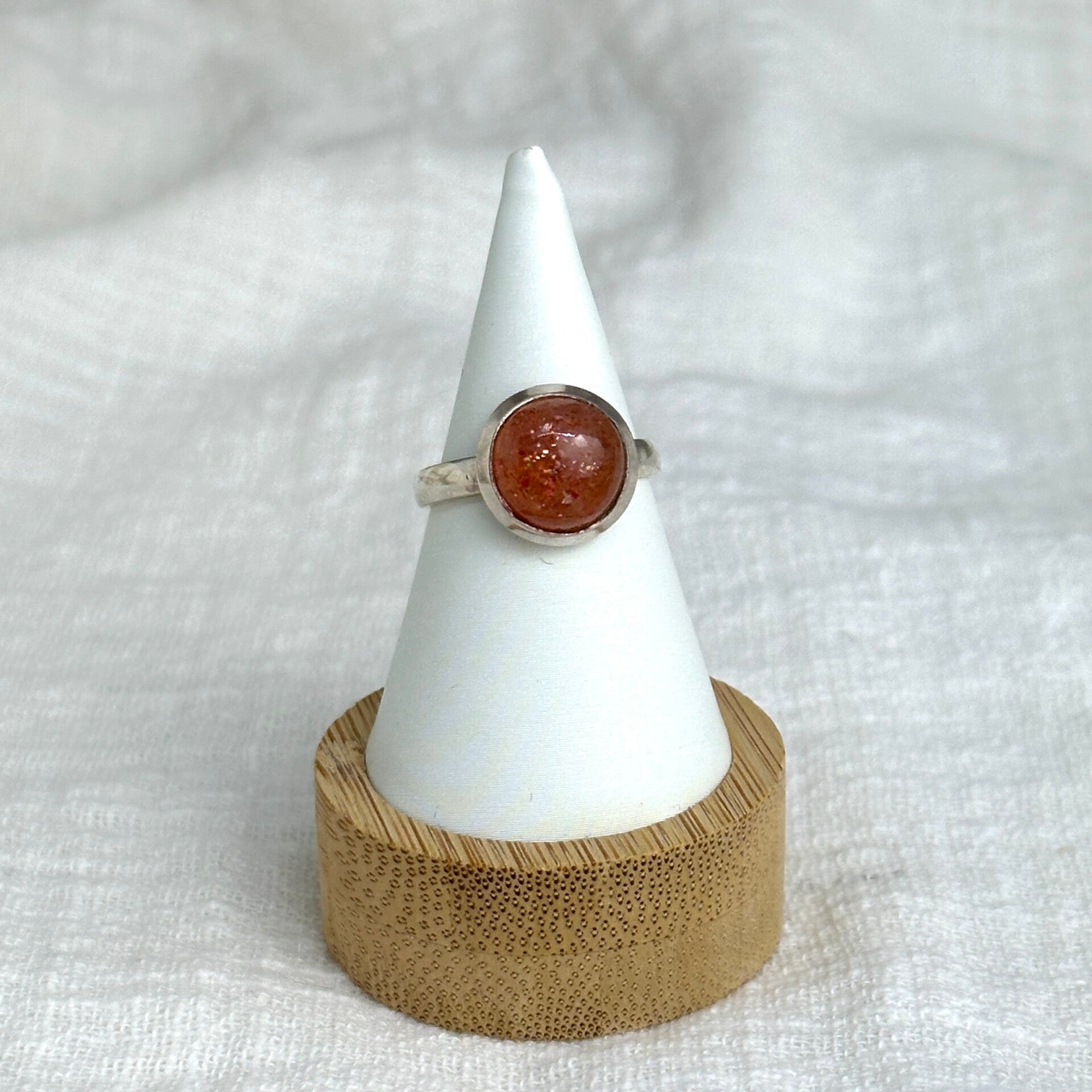 Ring Zonnesteen maat 17 (Sterling Silver)