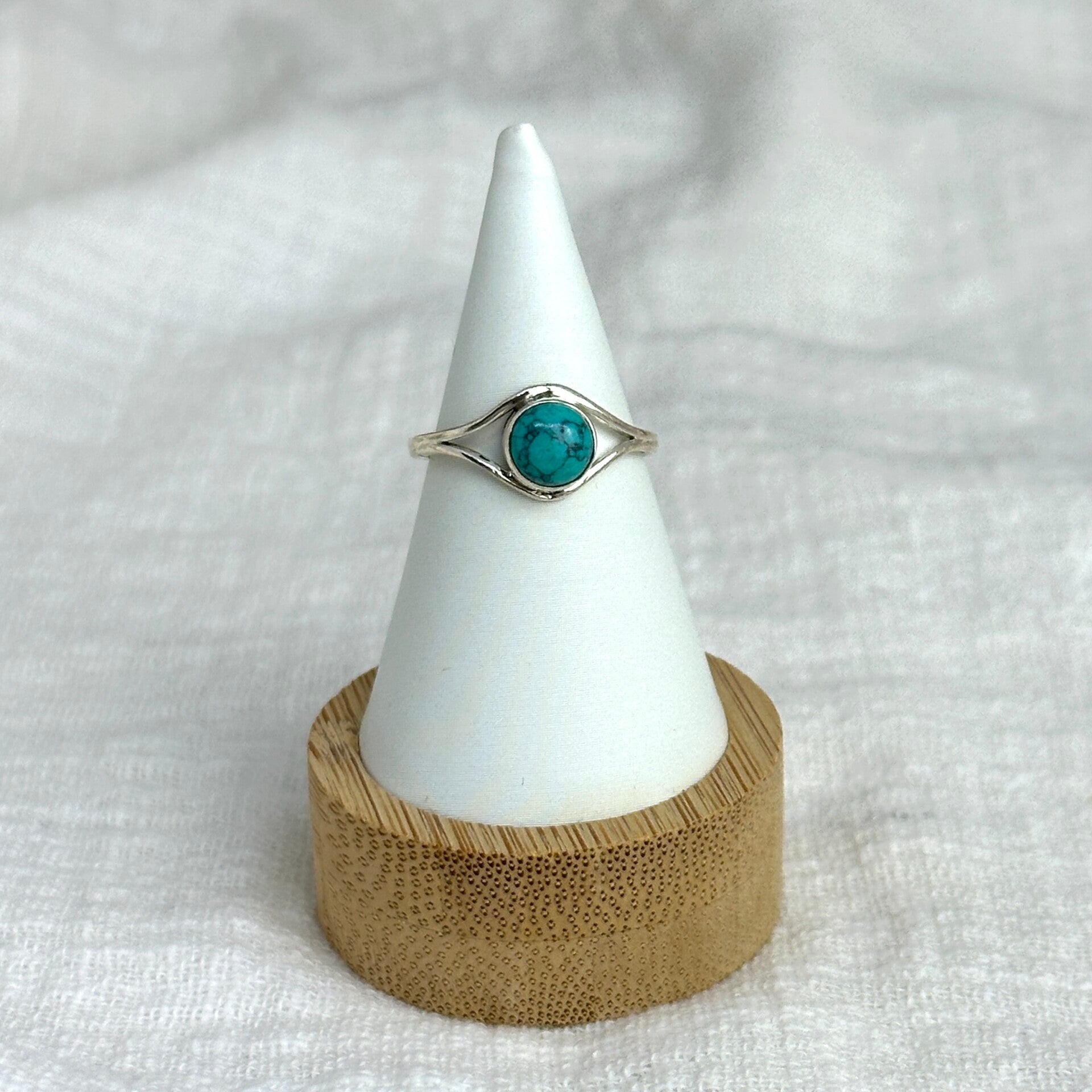 Ring Turkoois maat 17,25 (Sterling Silver)