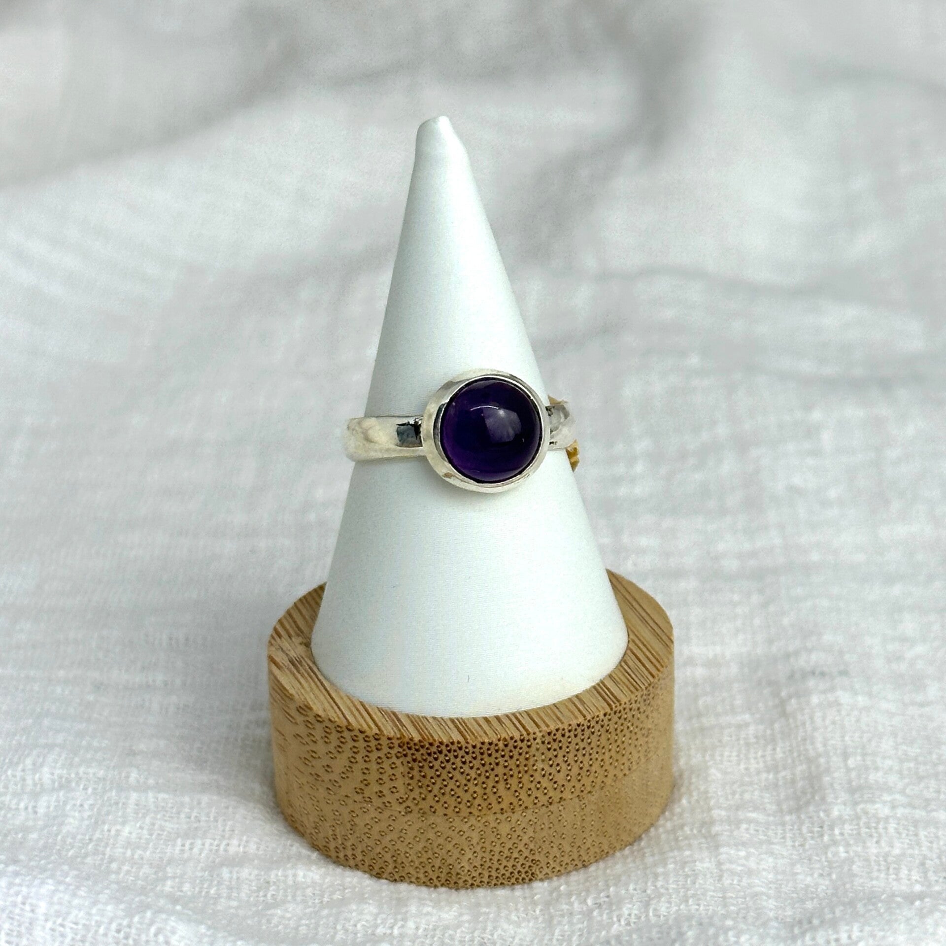 Ring Amethist maat 18,5 (Sterling Silver)