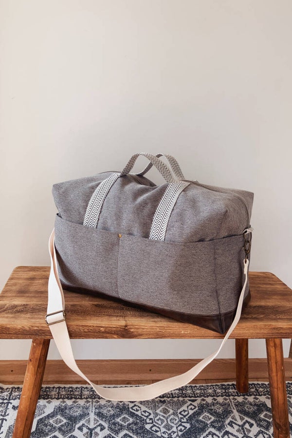 Große Weekender-Tasche für Damen – Boho-Chic – Handgefertigt