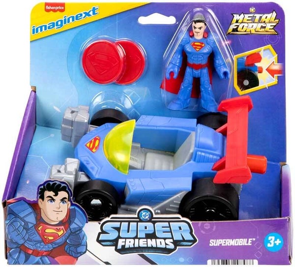 IMAGINEXT DC SUPER FRIENDS METAL FORCE SUPERMOBILE VEHICLE