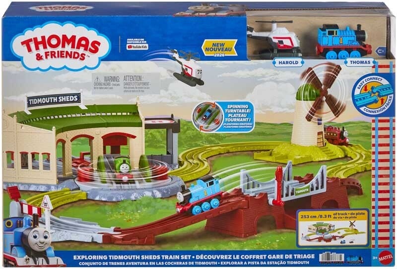THOMAS & FRIENDS PUSH ALONG TIDMOUTH STATION SET