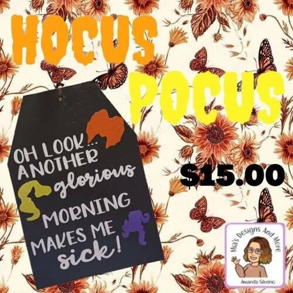 Hocus Pocus Wooden Door Hangers