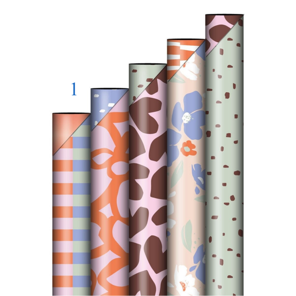 Inpak papier streep.