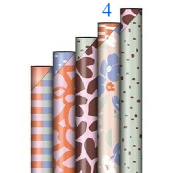 Inpak papier bloemen.