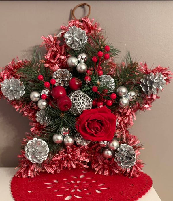 Étoile rouge d’hiver