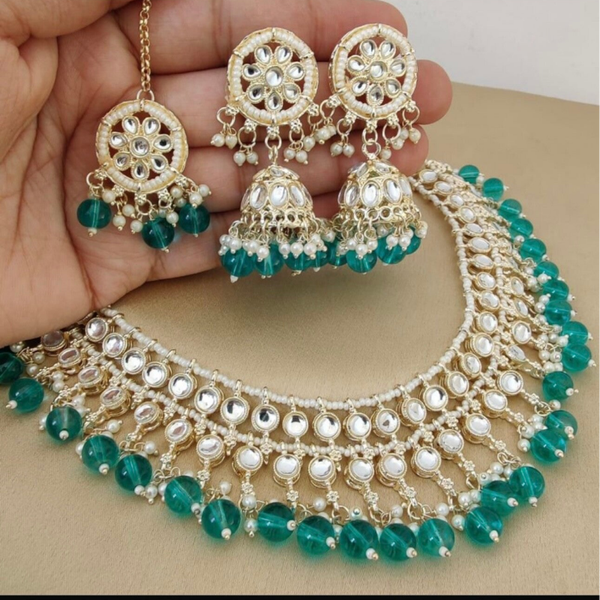 Double Layer Kundan Necklace Set
