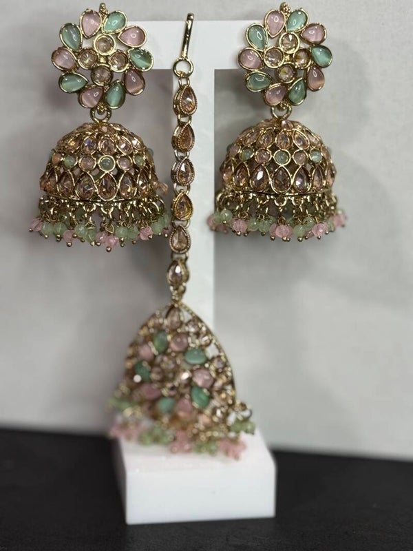 Kareema Jhumka Tikka Set