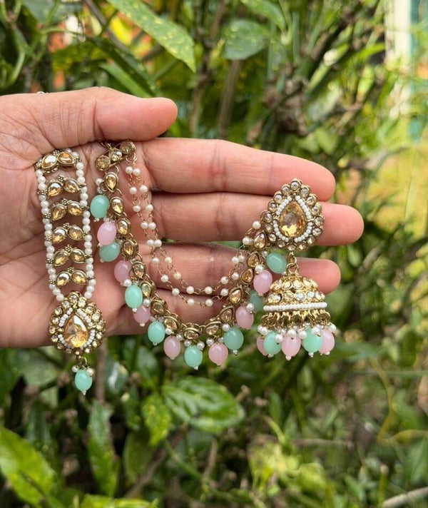 teardrop sahara jhumki and tikka none datable