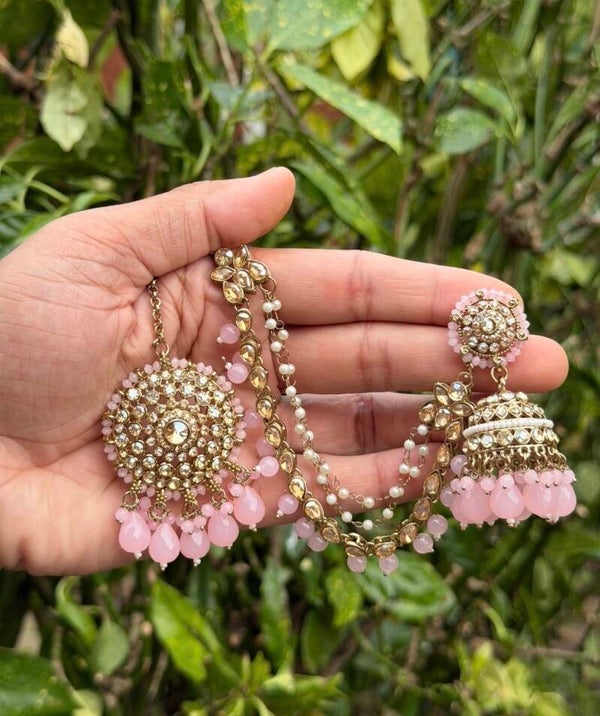 detachable sahara earrings with tikka