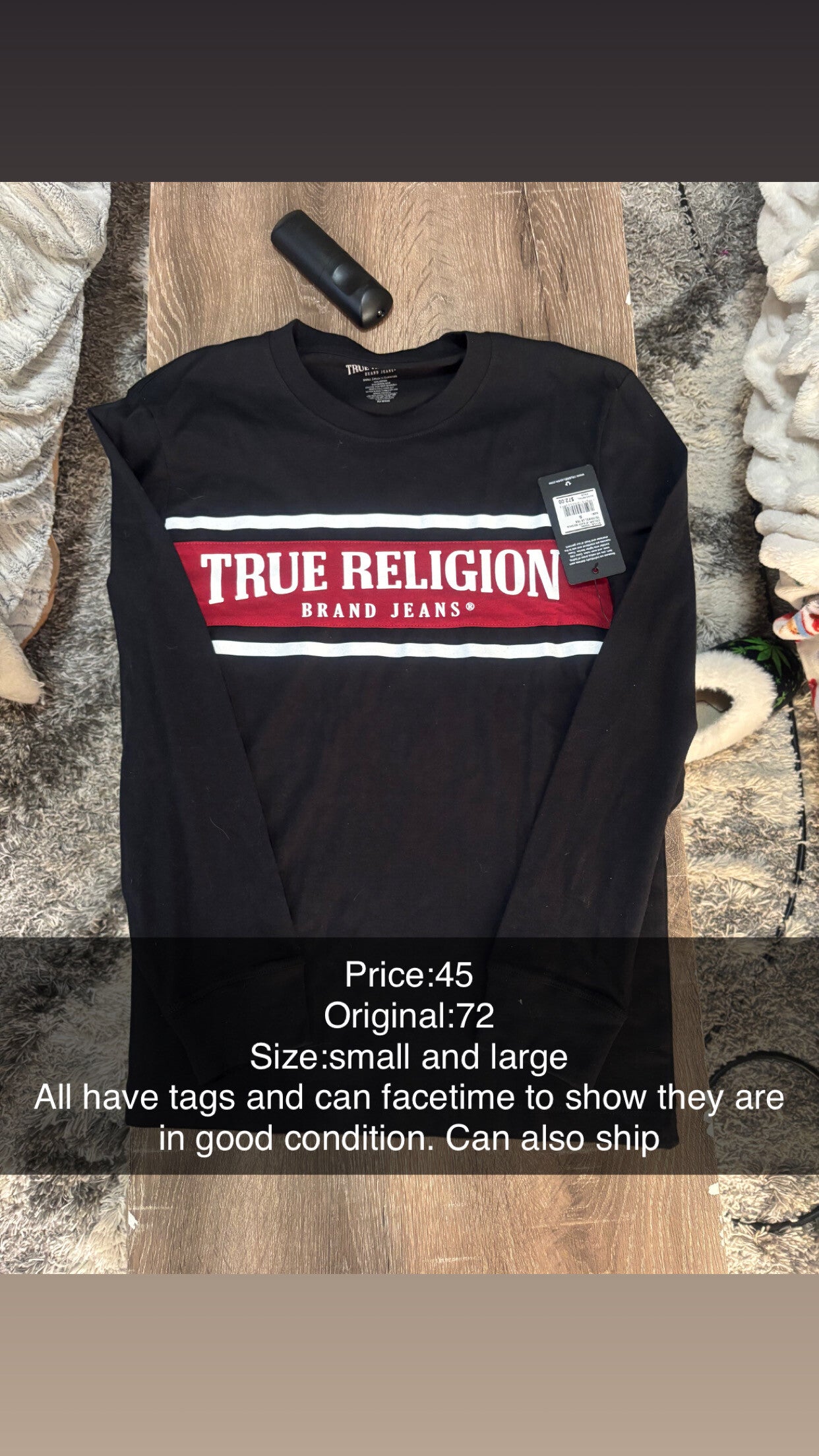 True religion long sleeve