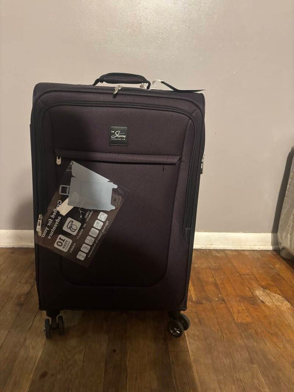 Purple suitcase
