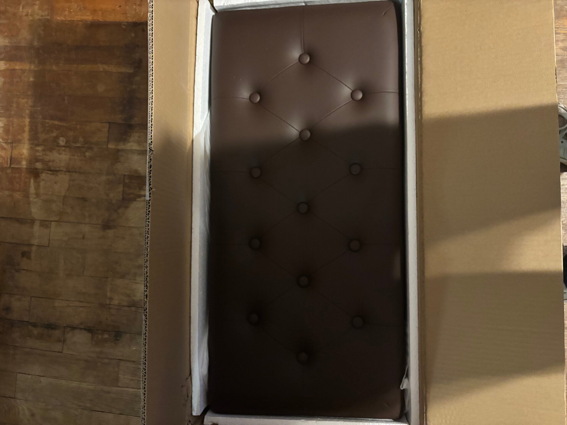 Brown ottoman
