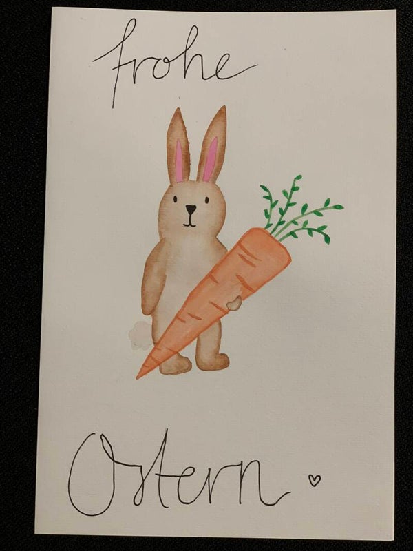 Osterkarte, Benjamin 16cm x 24cm, linksbündig gefaltet
