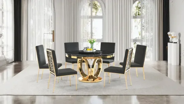 D615 Maxi Table (Black/Gold)