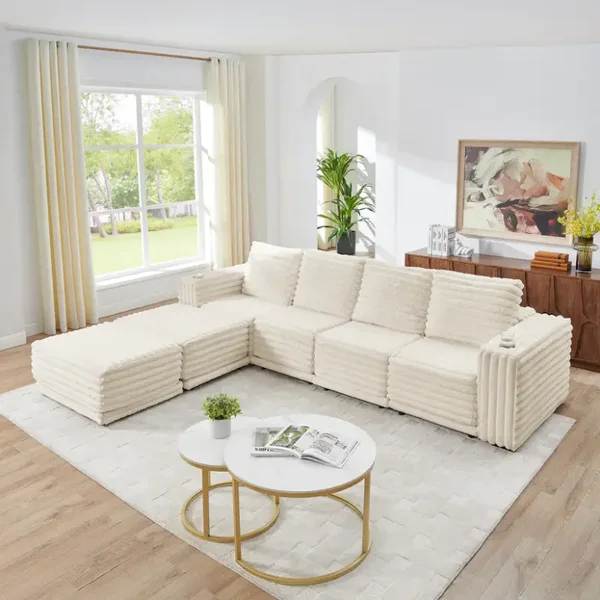 S101 Nuve (Cream) Sectional
