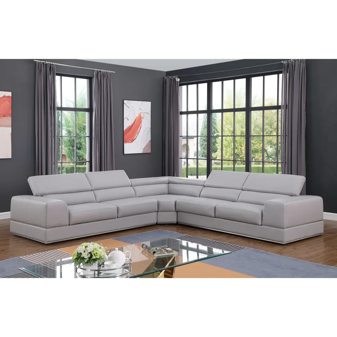 Luxury Italian Leather Sectional