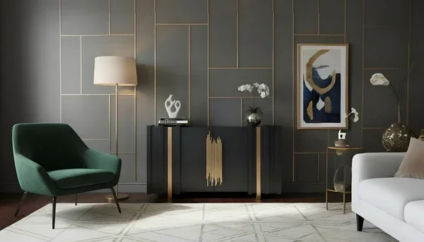 Aurea Sideboard/ console (Black Gold)