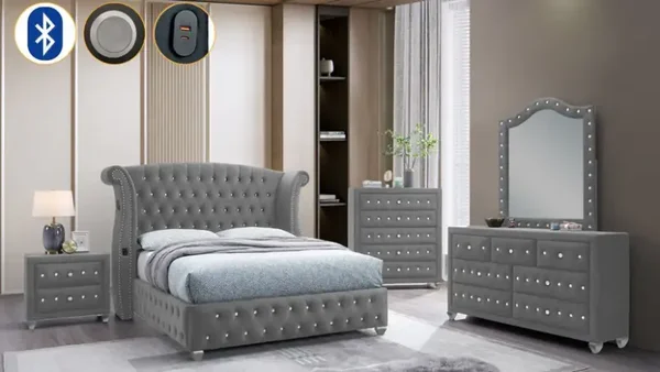 B2030 Divina (Grey) Bedroom Set